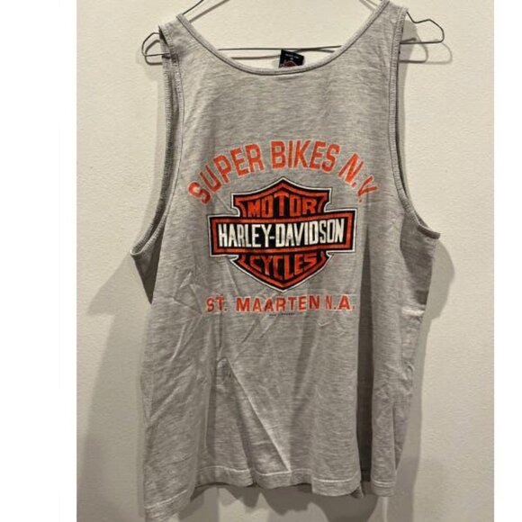 HARLEY DAVIDSON CARRIBEAN ST. MARTEN SUPER BIKES TANK TOP - Picture 4 of 7
